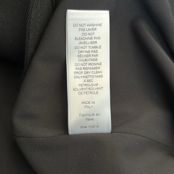 CAROLINA HERRERA Belted Twill Black Midi Dress Size 10 - Picture 6 of 8